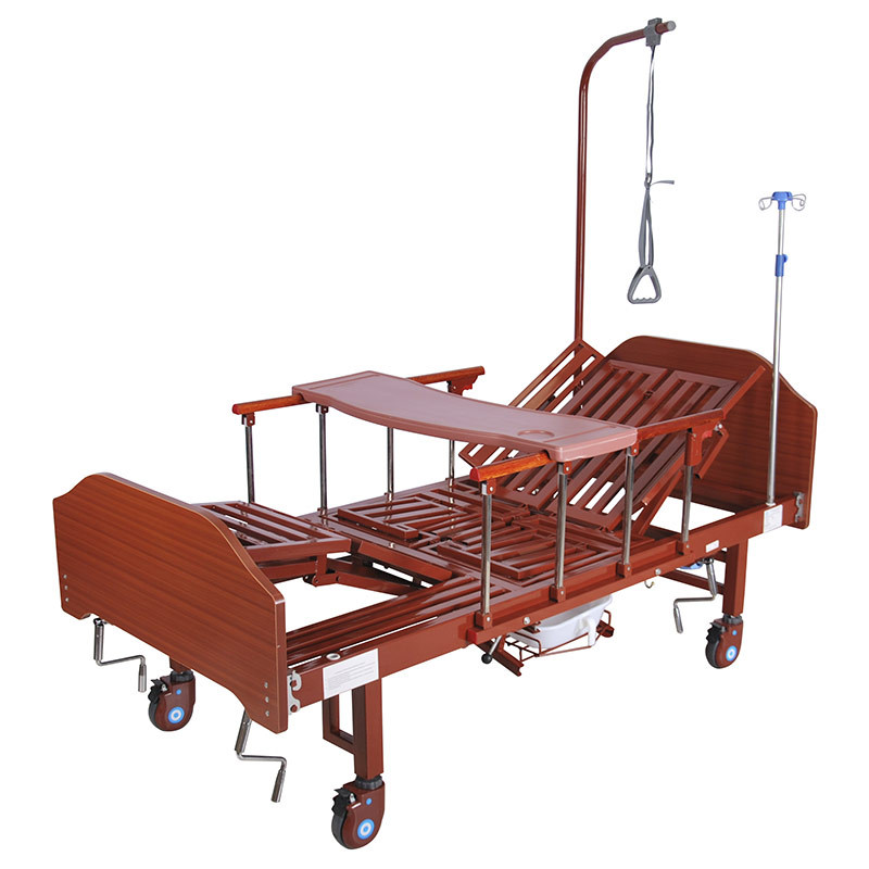 Кровать медицинская функциональная механическая Med-Mos Е-45А венге.