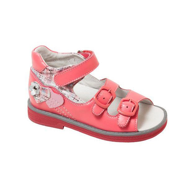 Сандали ортопедические Ортобум для девочек 43397-4 цвет коралловый