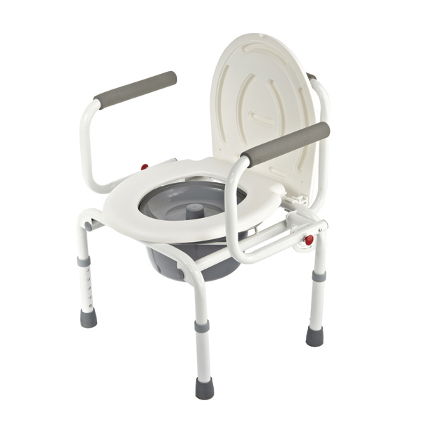 Кресло-стул Симс-2 с санитарным оснащением без колес WC DeLux