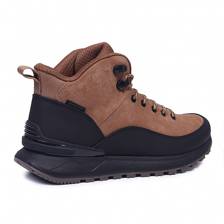 Кроссовки Strobbs с мехом мужские B9439-17 коричневые. Изображение 2 из 3