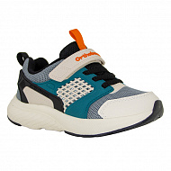 Кроссовки ортопедические Ортобум для мальчиков 37054-05 серый/синий/бежевый.